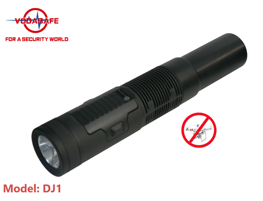 Portable Flashlight Anti Drone Jammer 800m Radius For Jamming RC2.4G 5.8G GPSL1
