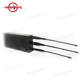 Remote Control Cell Signal Blocker , 10W Cell Phone Blocking Device With High Gain Antennas