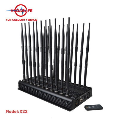 6GHz 22 Antennas 46Watts GSM 5G Jammer Signal Isolator